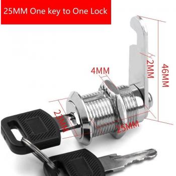 PQB Cam Lock for Furniture with 2 Keys