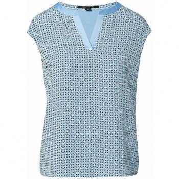 Comma Damen T-Shirt in Blau, Größe 46