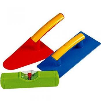 GOWI 558‑73 : Ensemble d’outils de jardin pour enfants – maçonnerie, 3 pièces