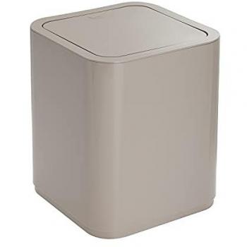 Gettacarte Gedy G-Seventy Tortora, 8 lt, plastica riciclata, design Matteo Thun, misure 24,6x20x20 cm
