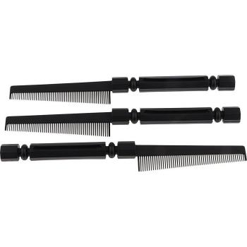 3x Professional Carbon Fiber Hair Combs