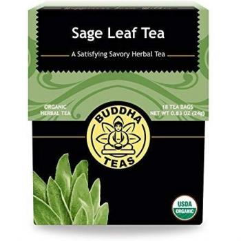 Tranquil Sage Harvest – 18 Organic, Bleach‑Free Tea Bags (Kosher, No Caffeine)