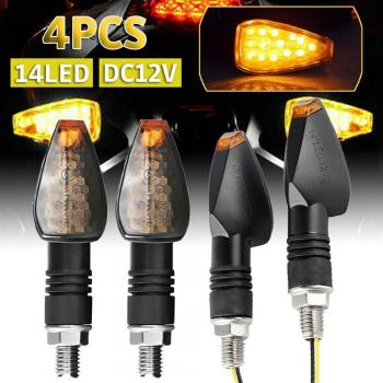 Luz de Giro Moto LED Ámbar Universal 4 Pack