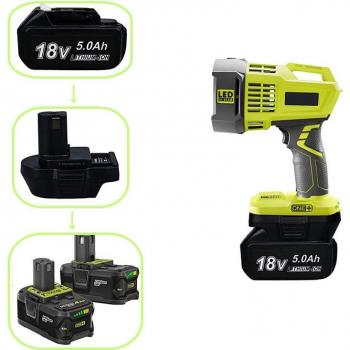 Adaptateur de batterie pour Makita 18V LXT compatible avec Ryobi Li-Ion