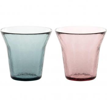 Koffie & Gezondheid Verre – Geschenkset, 200 ml, blauw/roze