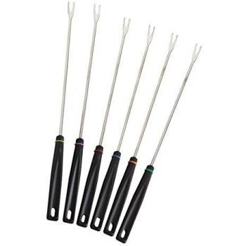 KitchenCraft Long-Handled Stainless Steel Fondue Forks, 26.5 cm