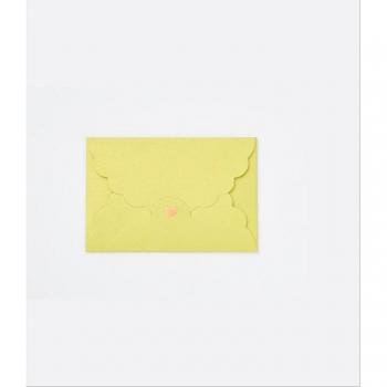 Romantic Love Letter Heart Envelopes, 50 Count, 10.5x7cm, Pearlescent Kraft Paper