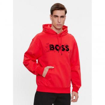 Herren-Boss Sweatshirt Sullivan 119, Rot, Regular Fit, Modell 50510129