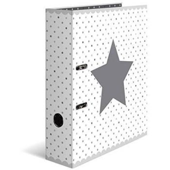 Carpeta Motivadora HERMA A4 con diseño de estrellas y puntos blancos