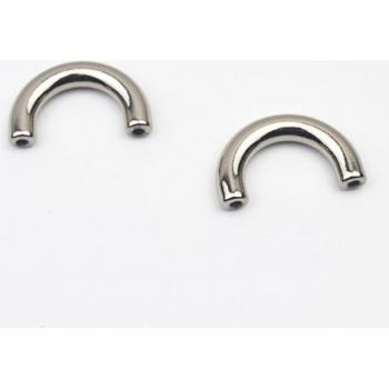 Boucles d'ancrage en métal avec ponts en arc pour ceintures et sangles