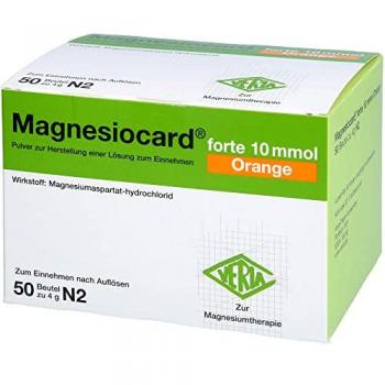 Magnesiocard forte 10 mmol Orange, Pulver zur Herstellung einer Lösung zum Einnehmen, 50 St. Beutel