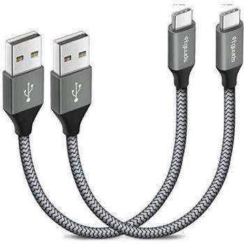 Cable USB C Corto 2Pack 30cm Carga Rápida