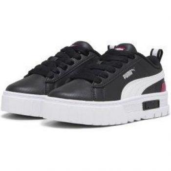 Scarpe Puma Mayze Leather 28 bambina nero bianco rosa