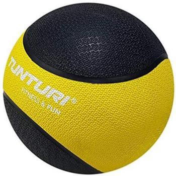 Unisex Tunturi 1 kg Dual‑Shade Medicine Ball – Yellow/Black
