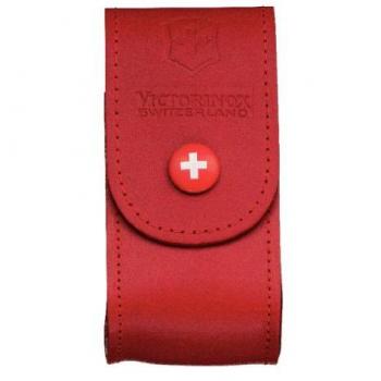 Swiss Army 5–8 Layer Leather Belt Organizer – Red