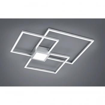 Plafonnier Dimmable 3 Carrés LED 38W Nickel
