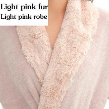 Men's Fur Lined Extra Long Flannel Robe