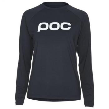 Women's POC Reform Enduro Long Sleeve Jersey in Dark Black – L