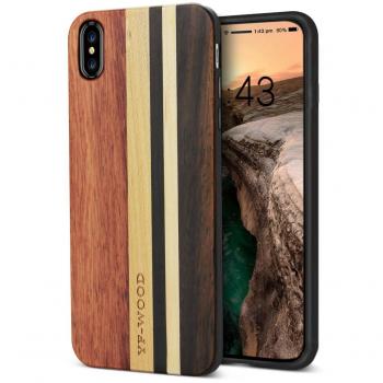 Apple iPhone X Hölzerne Stoßschutzhülle – YFWOOD Premium Hybrid