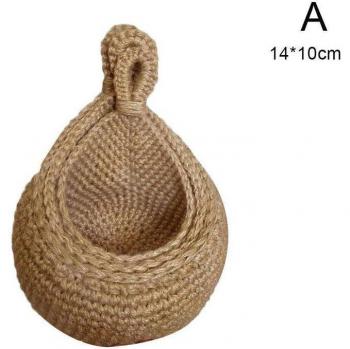 Wall Hanging Wicker Fruit and Veg Storage Basket