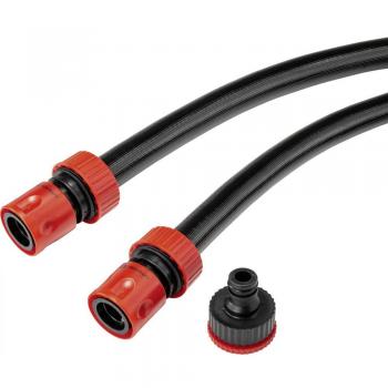 TOOLCRAFT 3/4 inch Black Garden Hose