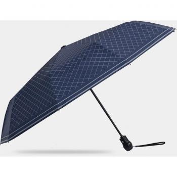 Paraguas Compacto y Automático a Cuadros, Protección Solar UV para Deportistas y Oficinistas