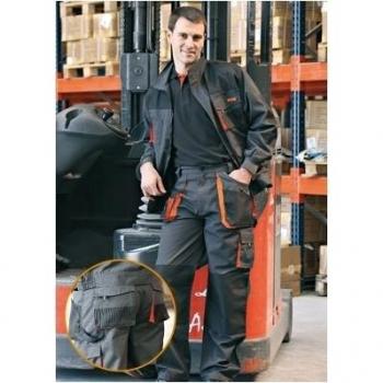 Pantalón Juba TOP RANGE 961 T-XXL Negro/Naranja Resistente y Cómodo