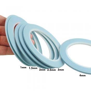Cinta Adhesiva de Pintura para Coche Azul, 6 Rollos Vinilo Alta Temperatura Línea Fin