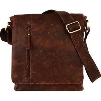 Harold's Crunchy 24 cm Brown Leather Bag