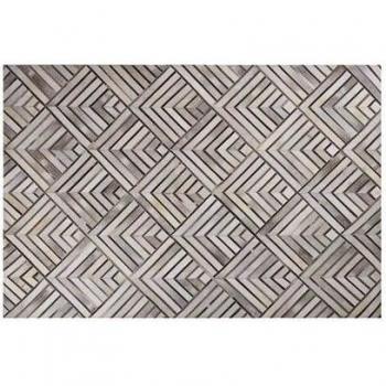 Pelle naturale tappeto quadrato 160x230 cm colore avorio Tekir