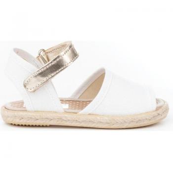 Sandalias Blancas de Piel para Niña Angelitos 111