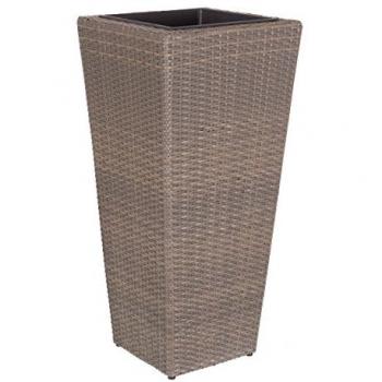 Maceta de Jardín Marlene Rattan Sintético 42 x 42 x 90 cm