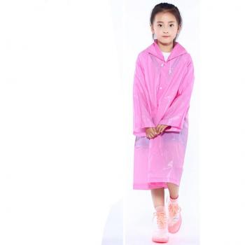 Children's Long Waterproof Rain Poncho for Cycling 6-12 Years