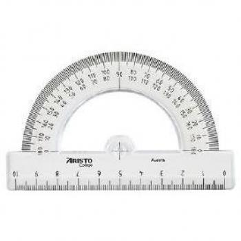 Aristo 100m Halbkreis-Winkelmesser Geocollege 180 Grad aus Kunststoff