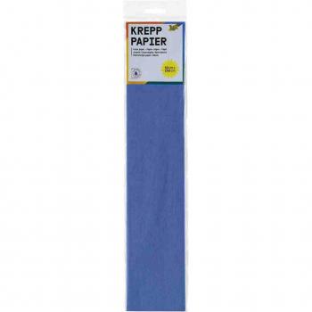 Papier crépon brillant Folia 250x50cm nr128 bleu