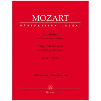Einzelsätze für Violine und Orchester KV 261, 269 (261a), 373. Klavierauszug, Stimme(n), Sammelband, Urtextausgabe
