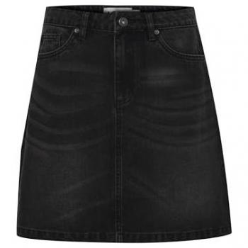 ICHI Denim Skirt for Women – Black, 2XS