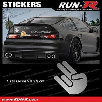 Stick‑JDM 9 cm Argenteur Japan Domestic Market pour Honda Nissan Toyota Subaru Mazda