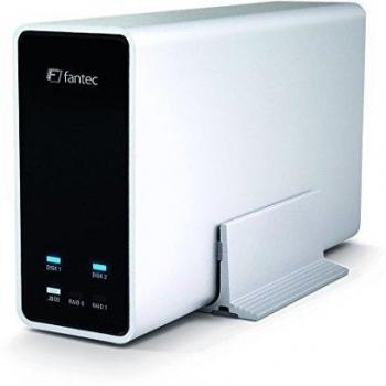 Fantec mobiRAID X2 externes RAID-Gehäuse für 2x 2,5 Zoll HDD/SSD