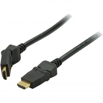 Vedimedia HDMI 180° 10m cavo HDMI HDMI tipo A (Standard) Nero