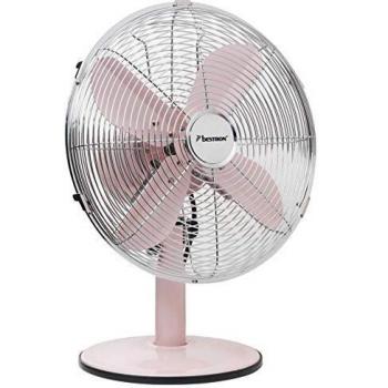 Bestron Ventilateur de bureau rétro DFT35R 35 cm 35 W Rose