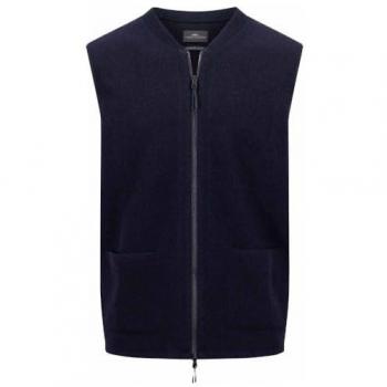 Gilet di Lino Fynch Hatton 10931 XL Navy