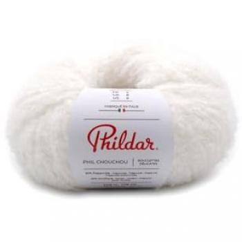 Fil Phil Chouchou Craie – Douceur Bouclée, 32% Acrylique
