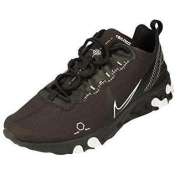 Nike React Element 55 Performance Shoe for Men in Black/White, UK Size 11 (EU 46)