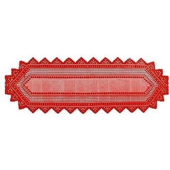 MAURY'S Natalizia Tovaglia – 114x33 cm, Colore Rosso Inverno