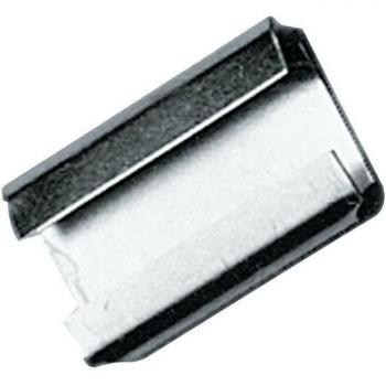 Attache de ruban d’emballage 19 mm × 28 mm, acier standard
