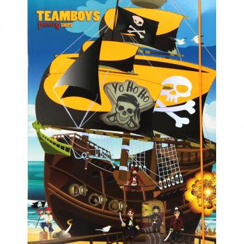 Pirates. Stickers House Teamboys. Con adesivi