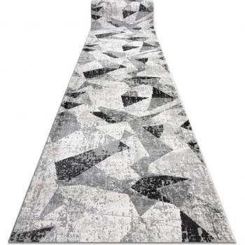 TULS Geometric Grey Runner 60x140cm