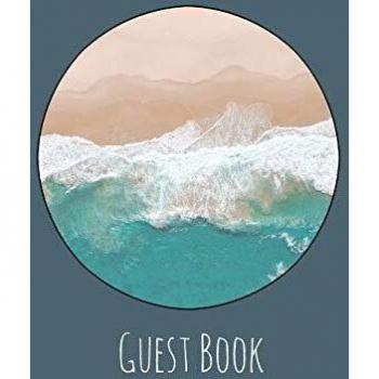 Guest book, guests comments, visitors book, vacation home guest book, beach house guest book, comments book, visitor book, nautical guest book, holiday home, retreat centres, family holiday guest book (hardback) hardcover