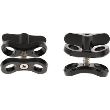 Underwater Ball Clamp Mount Bracket for GoPro (Black, 2 Packs)